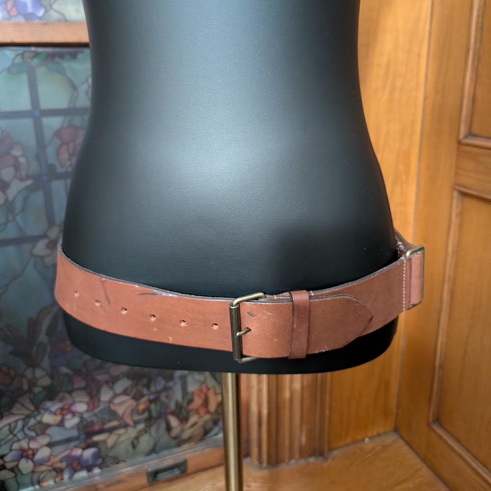 Burberry Brown Leather Belt